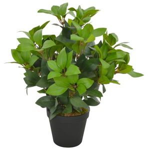vidaXL Plantă artificială dafin cu ghiveci, verde, 40 cm imagine