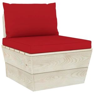 vidaXL Perne pentru canapea din paleți, 2 buc., roșu, textil imagine