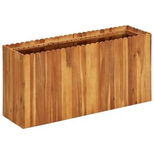 vidaXL Strat înălțat de grădină, 100x30x50 cm, lemn masiv de acacia imagine