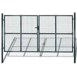 Gard de grădină plasă, poartă gard grilaj, 289x175 cm/306x225 cm imagine