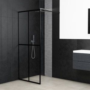 vidaXL Paravan duș walk-in, 118x190 cm, sticlă securizată transparentă imagine