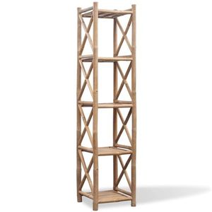 Raft pătrat cu 5 niveluri, bambus imagine