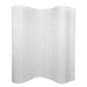 vidaXL Paravan de cameră, alb, 250 x 165 cm, bambus imagine