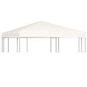 vidaXL Pavilion, alb crem, 3 x 3 m imagine
