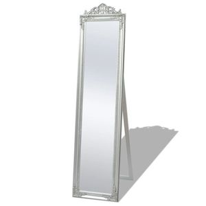 vidaXL Oglindă verticală în stil baroc 160 x 40 cm argintiu imagine