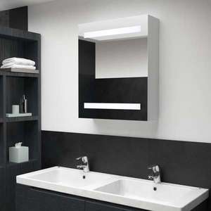 vidaXL Dulap de baie cu oglindă și LED-uri, 50x13, 5x60 cm imagine