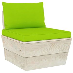 vidaXL Perne pentru canapea din paleți, 2 buc., verde aprins, textil imagine