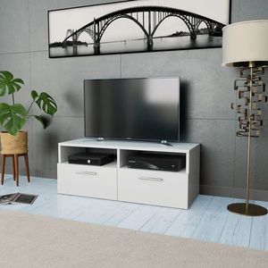 vidaXL Comodă TV, PAL, 95 x 35 x 36 cm, alb imagine