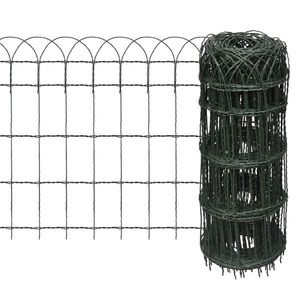vidaXL Gard delimitare grădină fier vopsit electrostatic 25 x 0, 65 m imagine