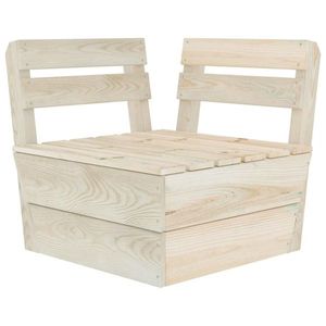 vidaXL Canapea colțar modulară din paleți, lemn de molid tratat imagine
