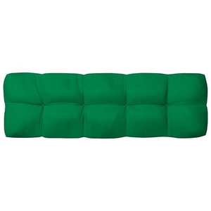 vidaXL Pernă de paleți, verde, 120x40x12 cm, material textil imagine