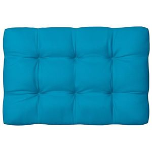 vidaXL Pernă pentru canapea din paleți, albastru, 120 x 80 x 10 cm imagine