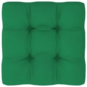 vidaXL Pernă de paleți, verde, 60x60x12 cm, material textil imagine