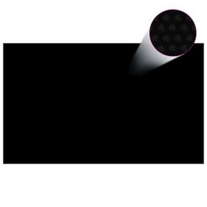 vidaXL Prelată piscină, negru, 1000 x 600 cm, PE, dreptunghiular imagine