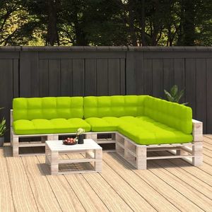 vidaXL Perne pentru canapea din paleți, 7 buc, verde crud imagine