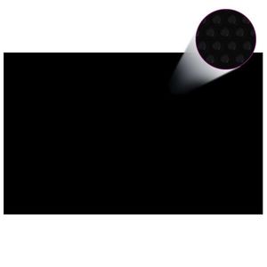 vidaXL Prelată piscină, negru, 800 x 500 cm, PE, dreptunghiular imagine