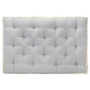 vidaXL Pernă pentru canapea din paleți, gri, 80 x 80 x 10 cm imagine