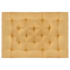 vidaXL Pernă pentru canapea din paleți, galben, 120 x 80 x 10 cm imagine