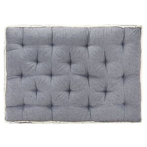 vidaXL Pernă pentru canapea din paleți, albastru, 120 x 80 x 10 cm imagine