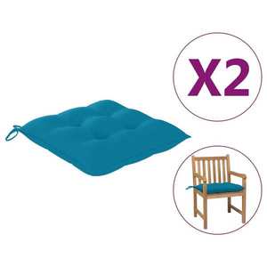 vidaXL Perne de scaun 2 buc. albastru deschis 50x50x7 cm textil oxford imagine