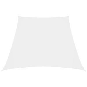 vidaXL Parasolar, alb, 3/5x4 m, țesătură oxford, trapez imagine