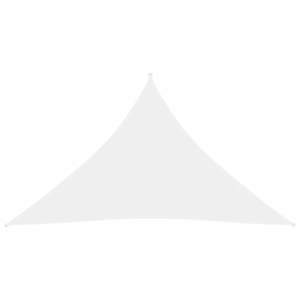 vidaXL Pânză parasolar, alb, 4x4x5, 8 m, țesătură oxford, triunghiular imagine