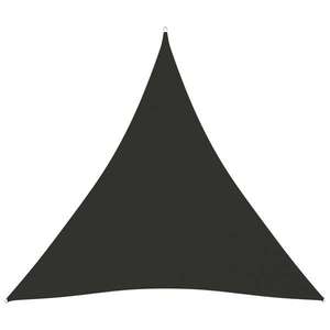 vidaXL Parasolar, antracit, 4x4x4 m, țesătură oxford, triunghiular imagine