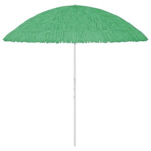 vidaXL Umbrelă de plajă Hawaii, verde, 300 cm imagine