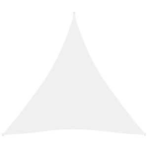 vidaXL Parasolar, alb, 4, 5x4, 5x4, 5 m, țesătură oxford, triunghiular imagine