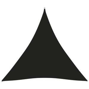 vidaXL Parasolar, negru, 4x4x4 m, țesătură oxford, triunghiular imagine