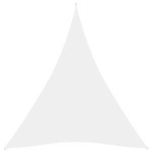 vidaXL Parasolar, alb, 4x5x5 m, țesătură oxford, triunghiular imagine
