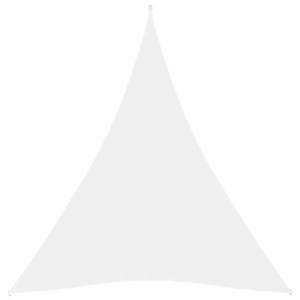 vidaXL Parasolar, alb, 5x6x6 m, țesătură oxford, triunghiular imagine