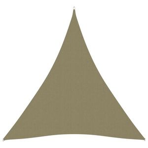 vidaXL Parasolar, bej, 4x5x5 m, țesătură oxford, triunghiular imagine