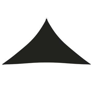 vidaXL Parasolar, negru, 4x4x5, 8 m, țesătură oxford, triunghiular imagine