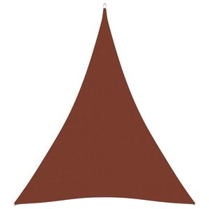 vidaXL Parasolar, cărămiziu, 3x4x4m, țesătură oxford, triunghiular imagine