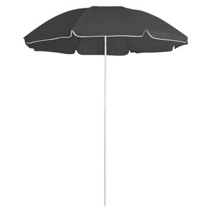 vidaXL Umbrelă de soare de exterior, stâlp din oțel, antracit, 180 cm imagine
