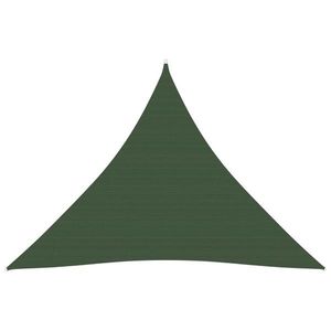 vidaXL Pânză parasolar, verde închis, 4 x 4 m, HDPE, 160 g / m² imagine