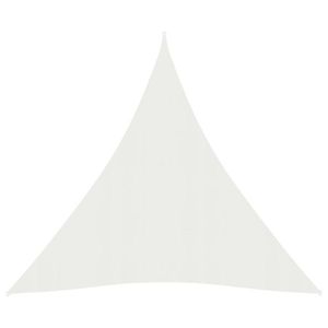 vidaXL Pânză parasolar, alb, 5 x 6 m, HDPE, 160 g/m² imagine