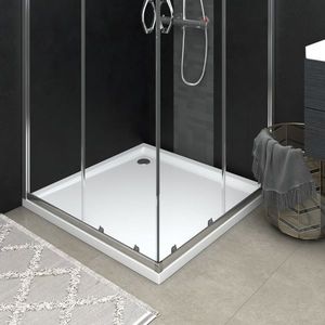 vidaXL Cădiță de duș pătrată din ABS, 90x90 cm imagine