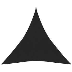 vidaXL Pânză parasolar, negru, 5x5x5 m, HDPE, 160 g/m² imagine