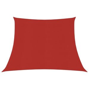 vidaXL Pânză parasolar, roșu, 4/5x3 m, HDPE, 160 g/m² imagine