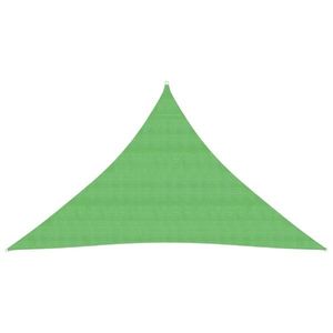 vidaXL Pânză parasolar, verde deschis, 5x5x6 m, 160 g/m², HDPE imagine