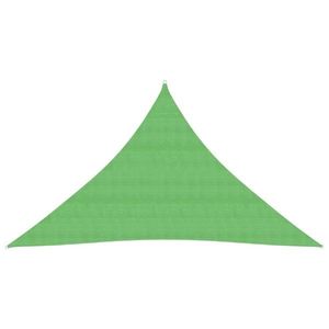 vidaXL Pânză parasolar, verde deschis, 3x3x4, 2 m, HDPE, 160 g/m² imagine