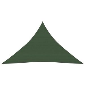 vidaXL Pânză parasolar, verde închis, 3x3x4, 2 m, HDPE, 160 g/m² imagine