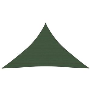 vidaXL Pânză parasolar, verde închis, 3, 5x3, 5x4, 9 m, HDPE, 160 g/m² imagine