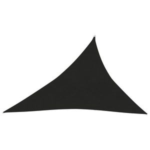 vidaXL Pânză parasolar, negru, 4x5x6, 8 m, HDPE, 160 g/m² imagine