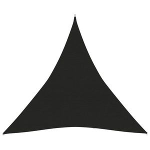 vidaXL Pânză parasolar, negru, 4, 5x4, 5x4, 5 m, HDPE, 160 g/m² imagine