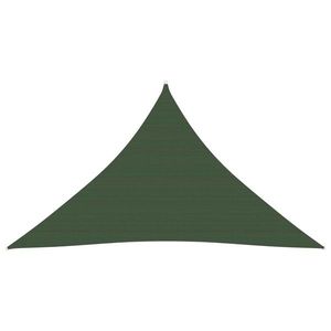 vidaXL Pânză parasolar, verde închis, 4x4x5, 8 m, HDPE, 160 g/m² imagine