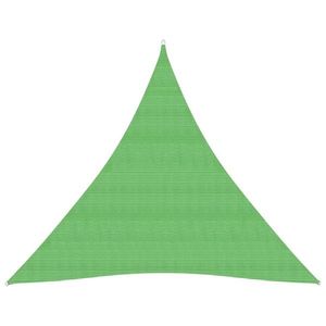 vidaXL Pânză parasolar, verde deschis, 5x5x5 m, HDPE, 160 g/m² imagine