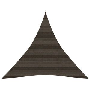 vidaXL Pânză parasolar, maro, 4, 5x4, 5x4, 5 m, HDPE, 160 g/m² imagine